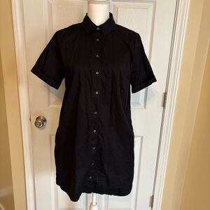 Old Navy Black Shirt Dress